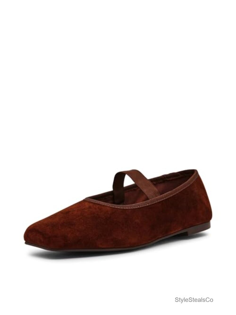 Steve Madden Ruthie Faux Leather Slingback Flats Round Toe Pull-On